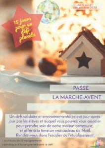 #PasseLaMarche-Avent et prenons soin de notre maison commune !